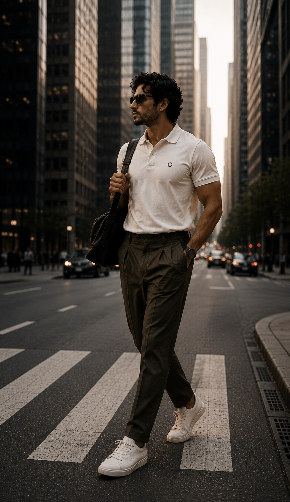 Men's Polo - White