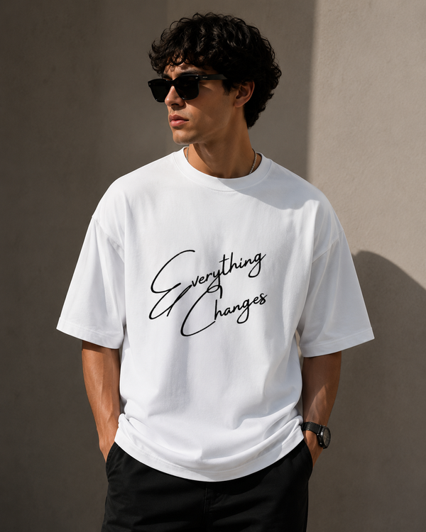 Everything Changes™ | Unisex Terry Oversized Tee