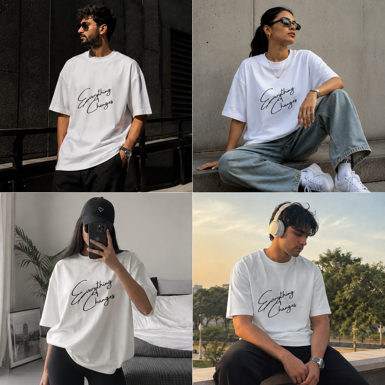 Everything Changes™ | Unisex Terry Oversized Tee