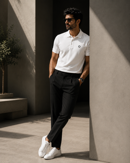Men's Polo - White